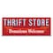 Signmission Thrift Store Donations Welcome Banner Concession Stand Food Truck Single Sided B-120-30168 - alternate 1